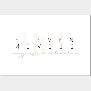 Eleven eleven a sign from heaven saying quote Manifesting Manifest Powerful Saying Posters and Art